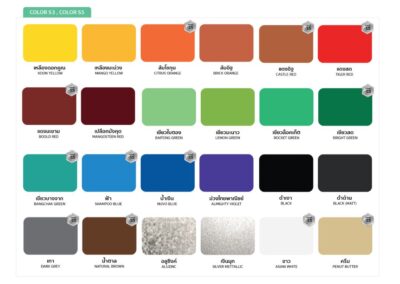 ตัวอย่างสีผลิตภัณฑ์