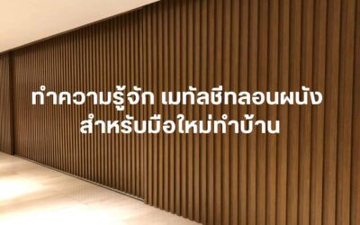 ทำความรู้จัก เมทัลชีทลอนผนัง สำหรับมือใหม่ทำบ้าน